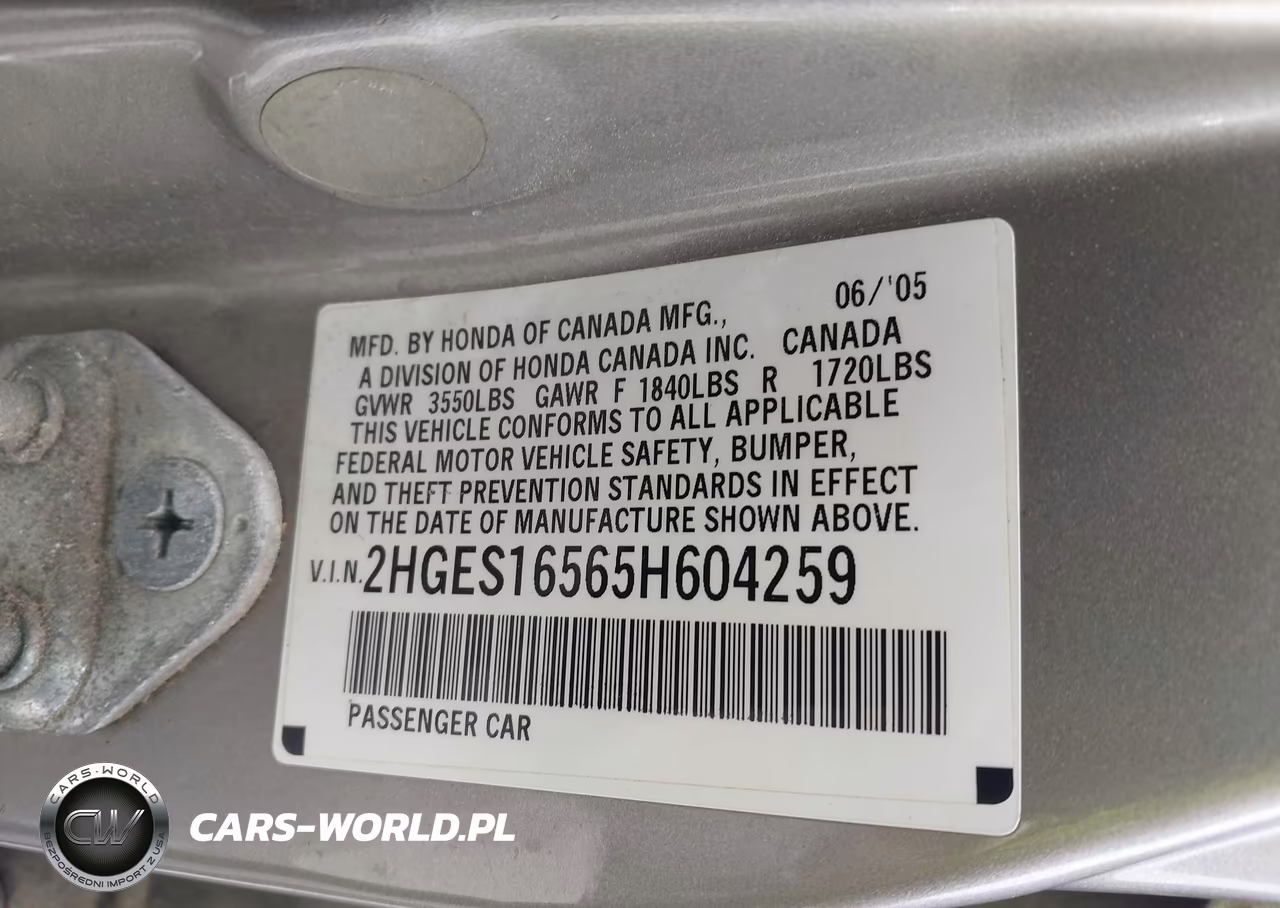 2005 Honda Civic Lx VIN:2HGES16565H604259 - 9