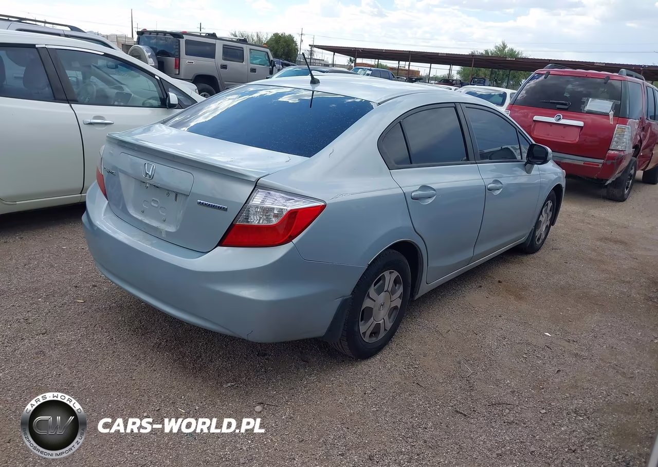 2012 Honda Civic Hybrid VIN:JHMFB4F28CS001313 - 4