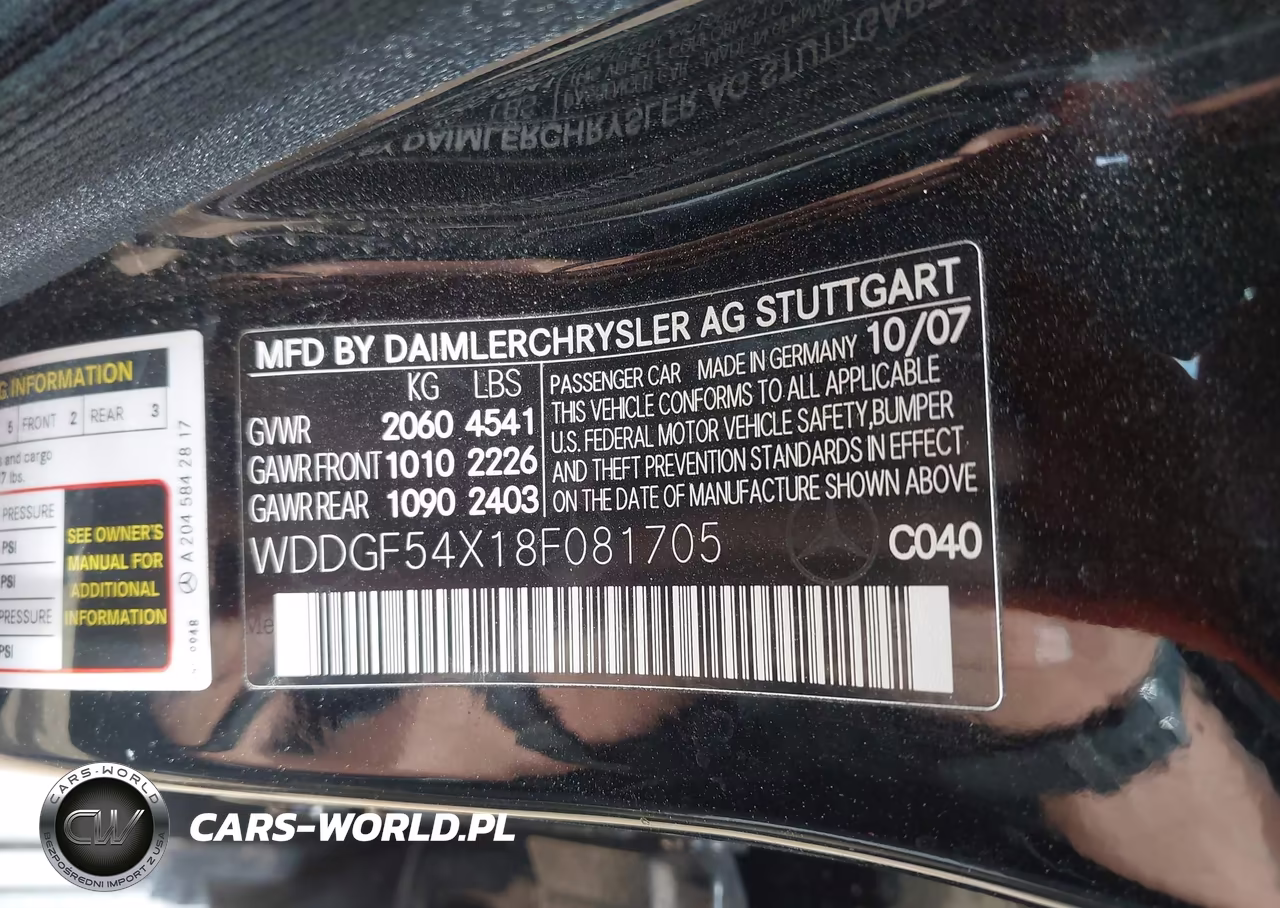 2008 Mercedes-Benz C 300 Luxury-Sport VIN:WDDGF54X18F081705 - 9