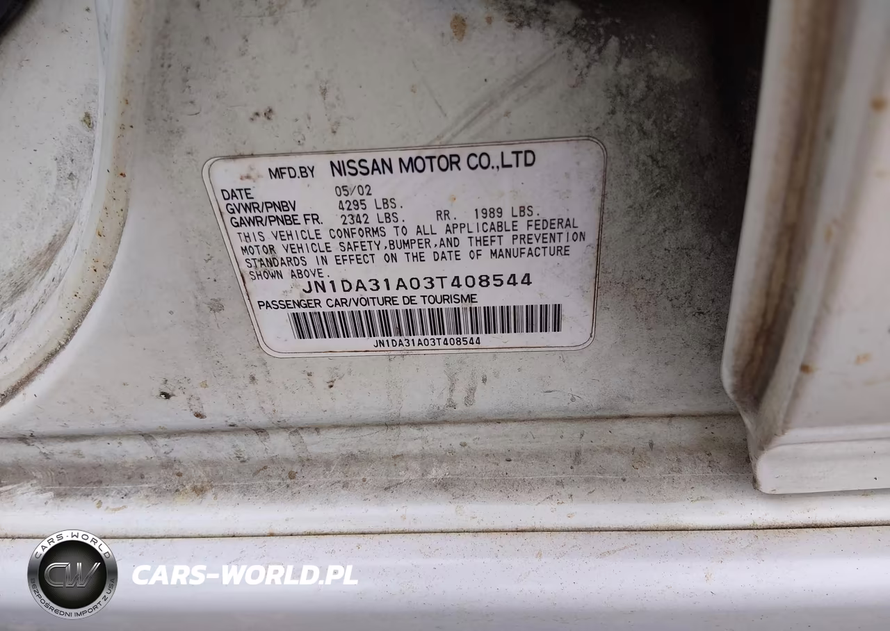 2003 Nissan Maxima Se VIN:JN1DA31A03T408544 - 9