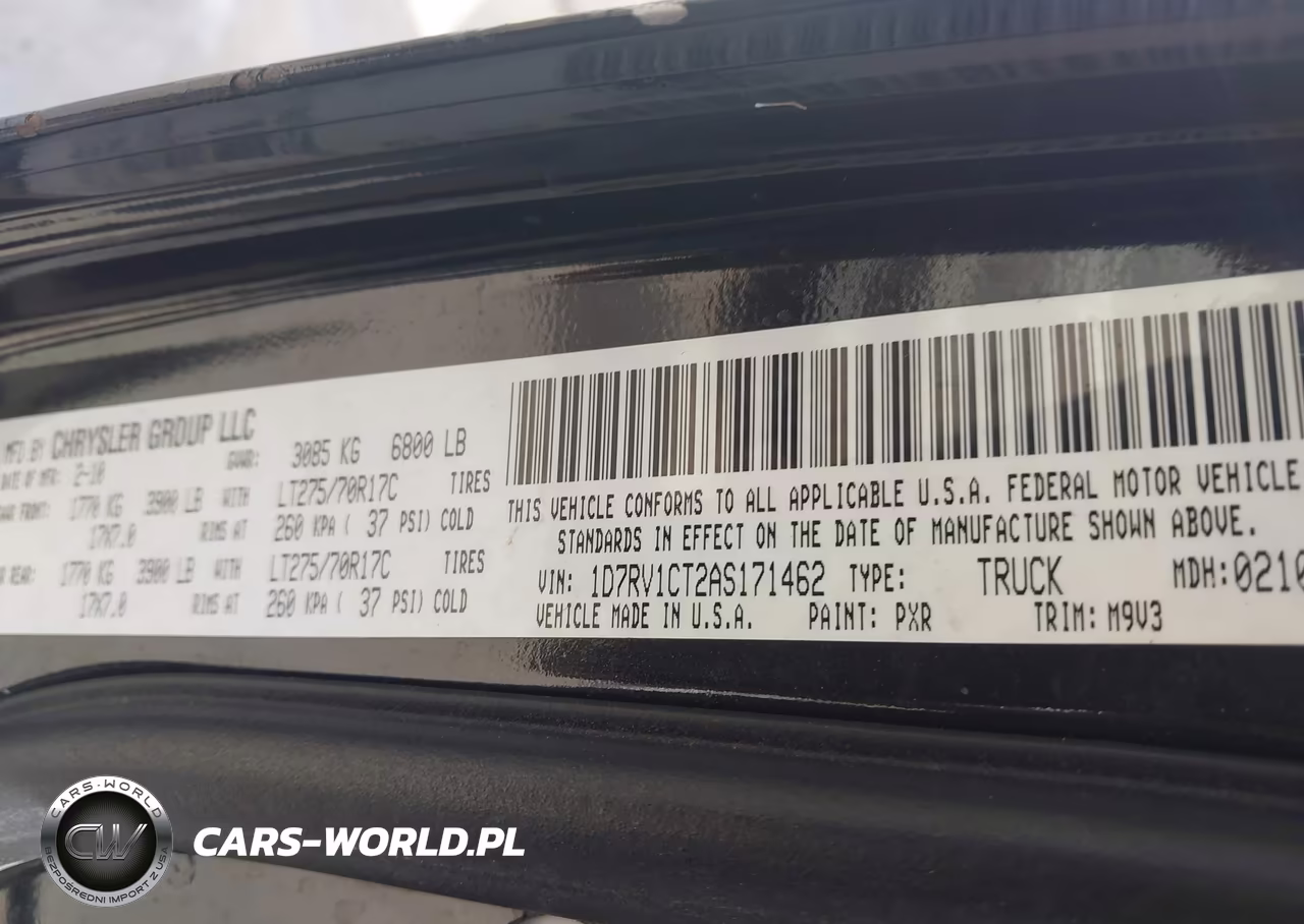 2010 Dodge Ram 1500 Slt-Sport-Trx VIN:1D7RV1CT2AS171462 - 9