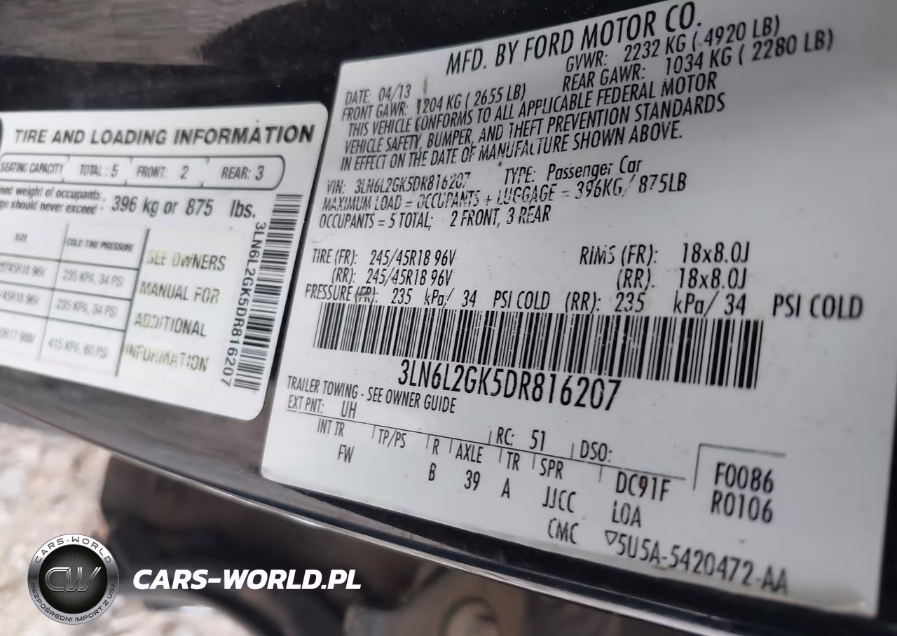 2013 Lincoln Mkz VIN:3LN6L2GK5DR816207 - 9