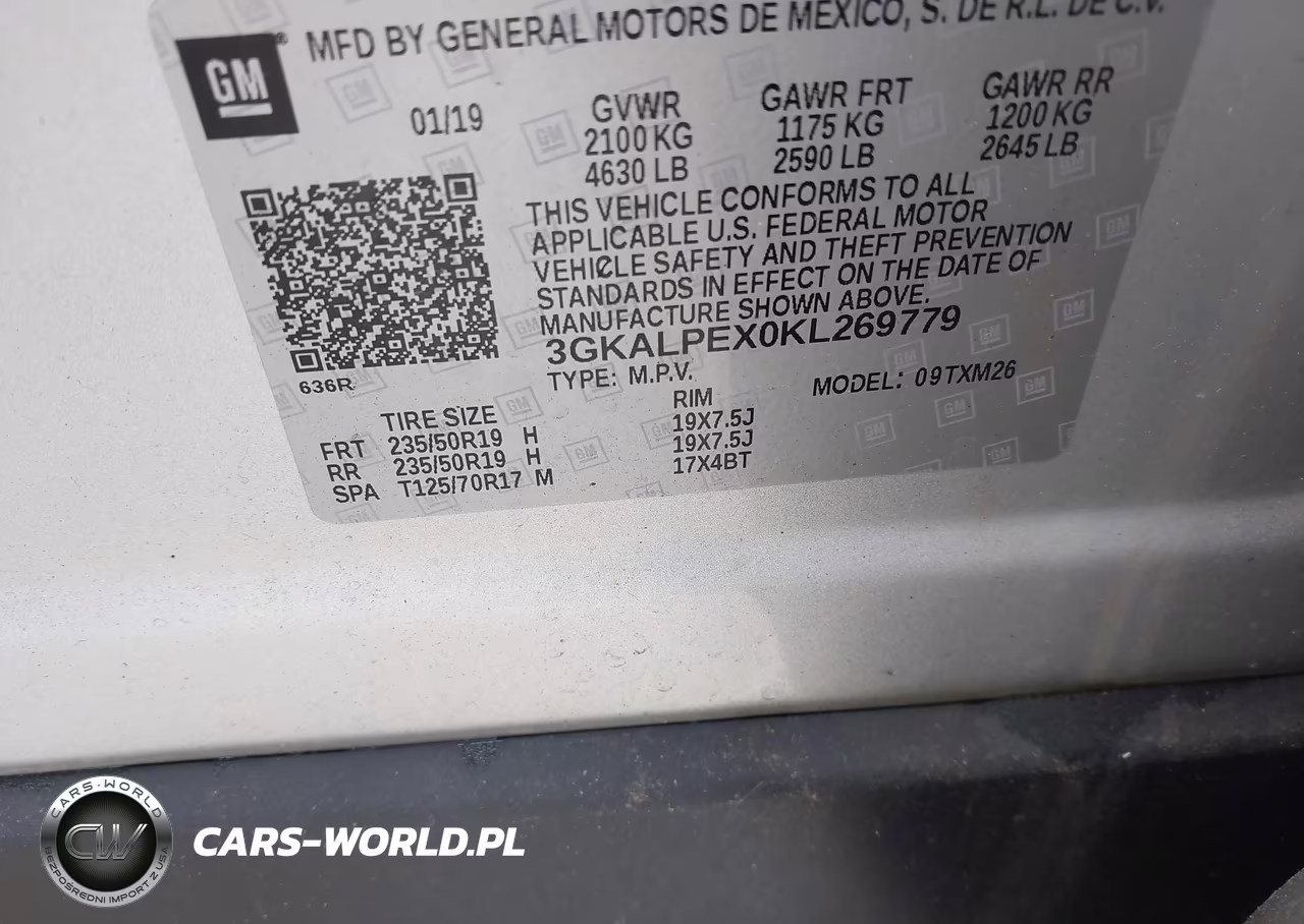 2019 GMC Terrain Slt VIN:3GKALPEX0KL269779 - 9