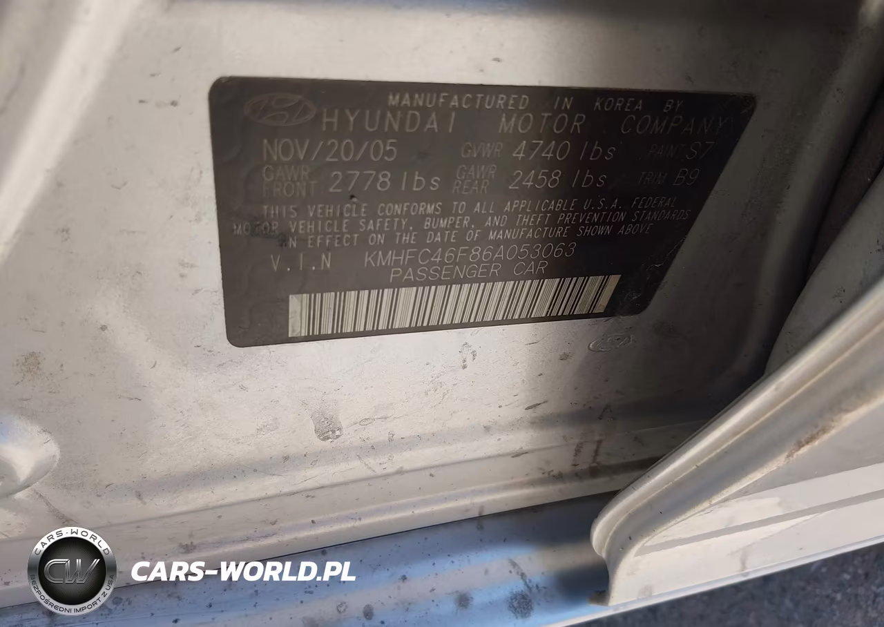 2006 Hyundai Azera Limited-Se VIN:KMHFC46F86A053063 - 9
