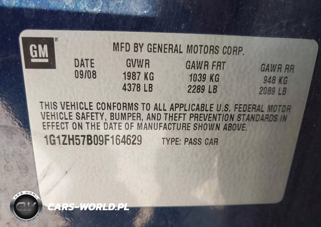 2009 Chevrolet Malibu Lt VIN:1G1ZH57B09F164629 - 9