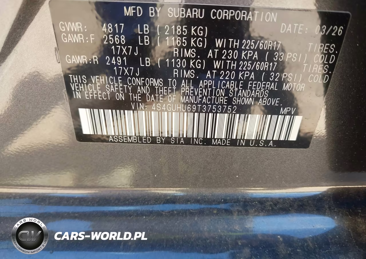 2026 Subaru Crosstrek Wilderness VIN:4S4GUHU69T3753752 - 9