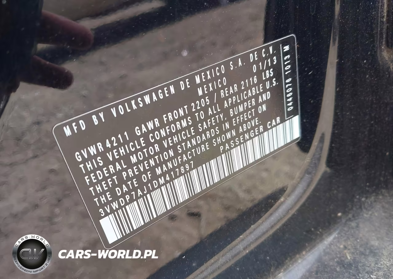 2013 Volkswagen Jetta 2.5L Se VIN:3VWDP7AJ1DM417897 - 9