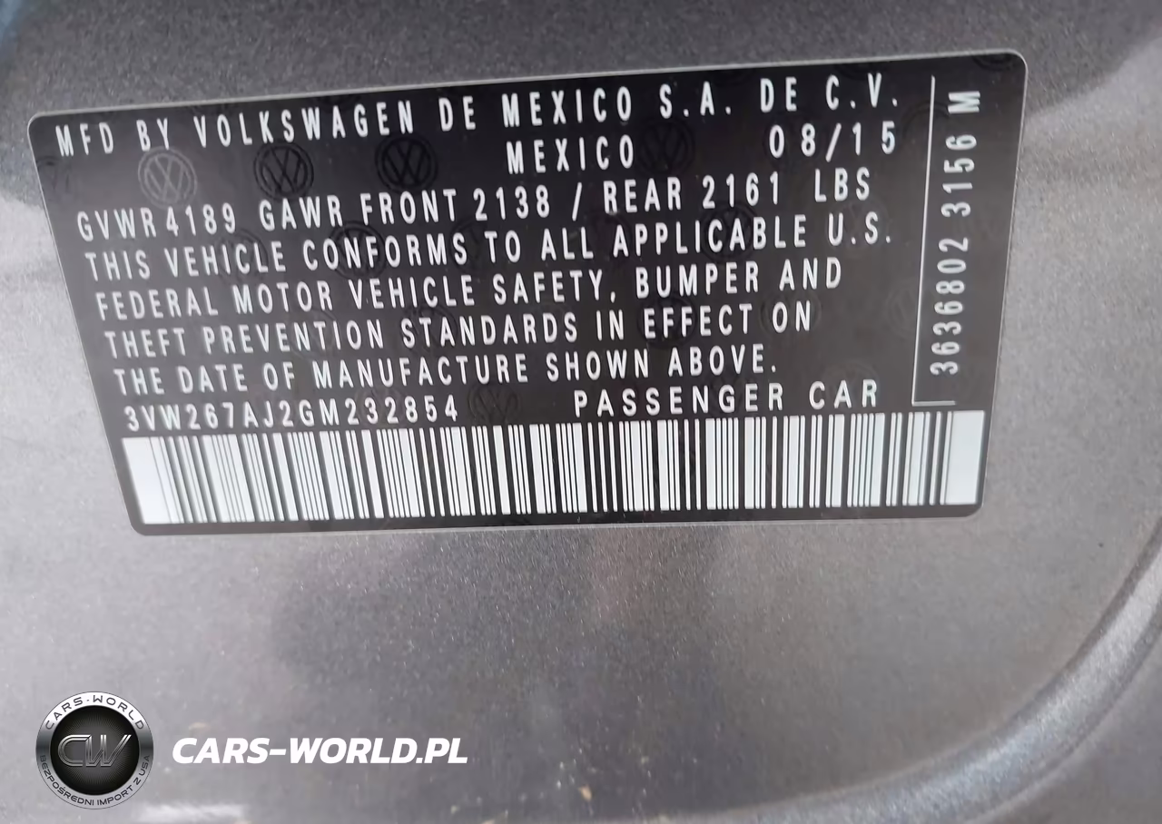 2016 Volkswagen Jetta 1.4T S VIN:3VW267AJ2GM232854 - 9
