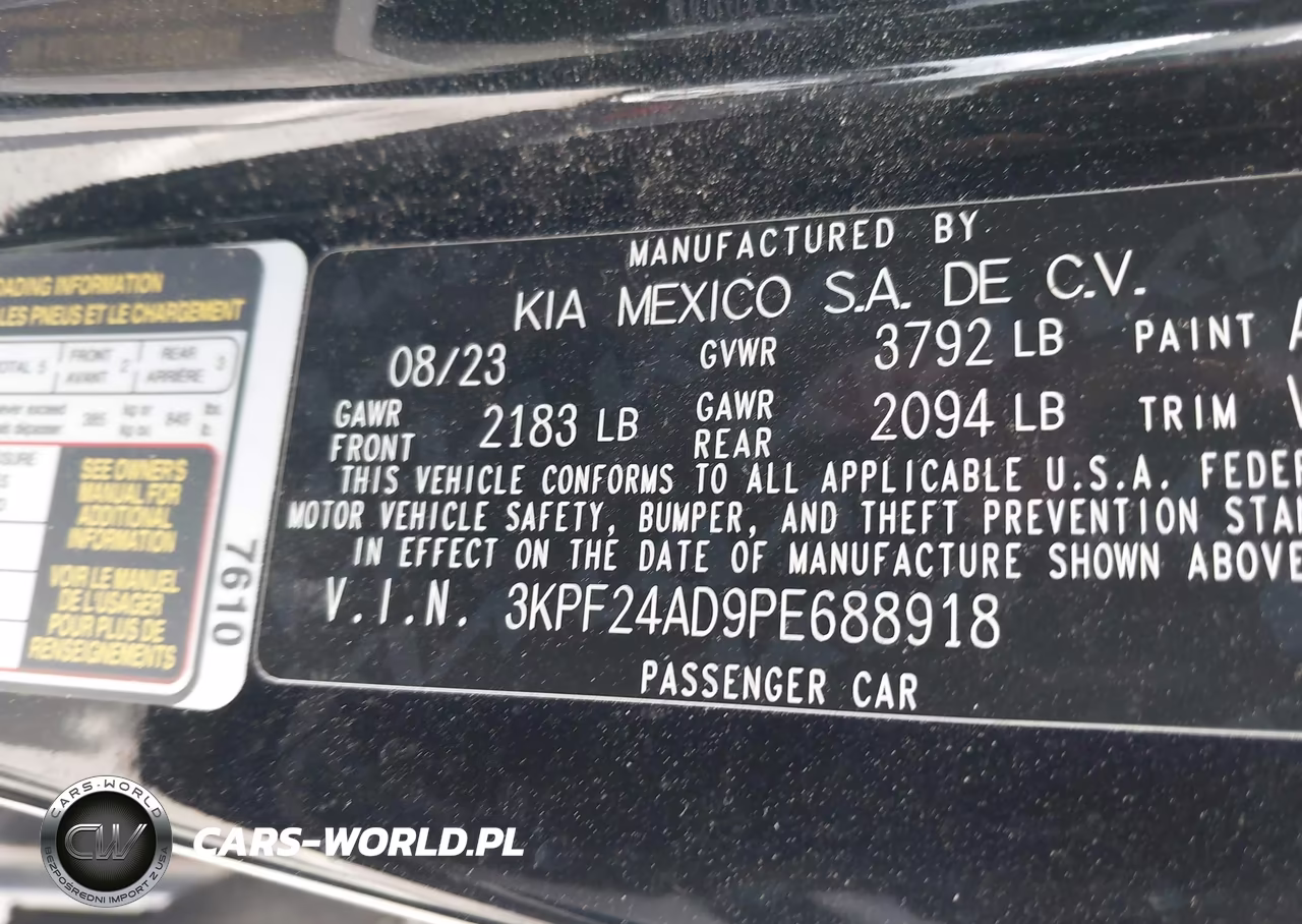 2023 Kia Forte Lxs VIN:3KPF24AD9PE688918 - 9