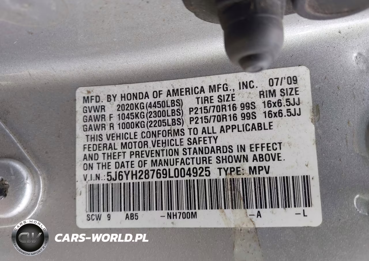 2009 Honda Element Ex VIN:5J6YH28769L004925 - 9