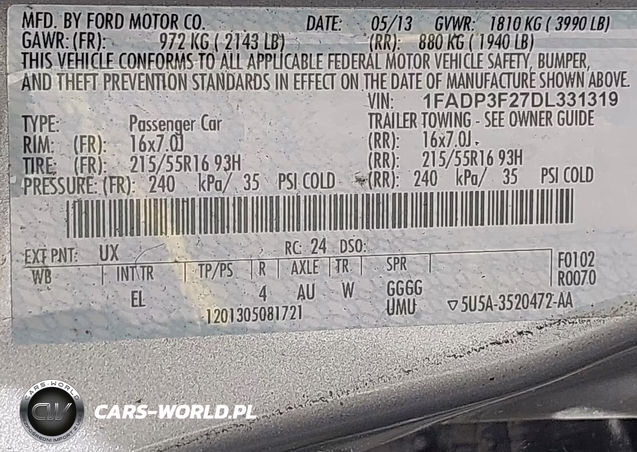 2013 Ford Focus Se VIN:1FADP3F27DL331319 - 9