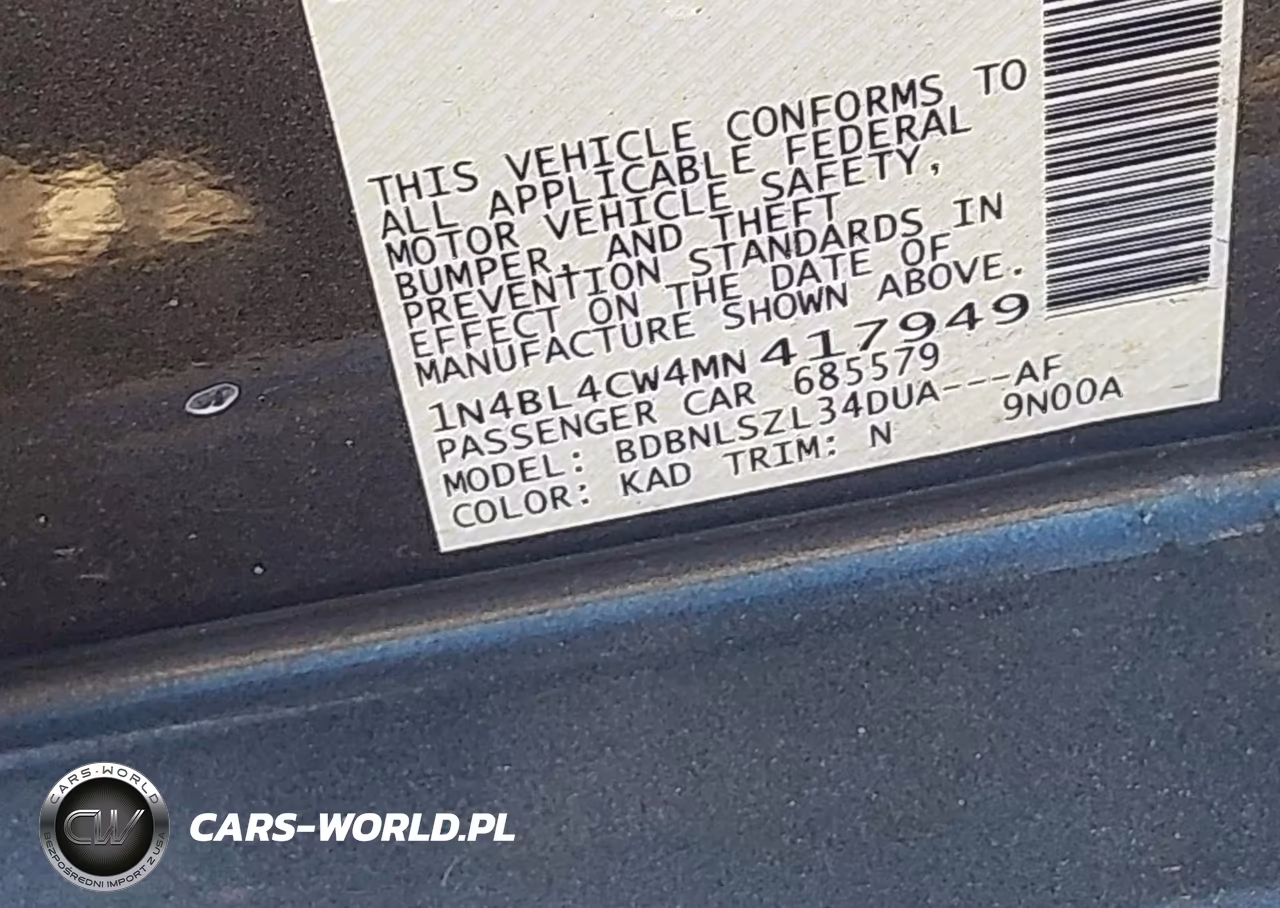 2021 Nissan Altima Sr Intelligent Awd VIN:1N4BL4CW4MN417949 - 9