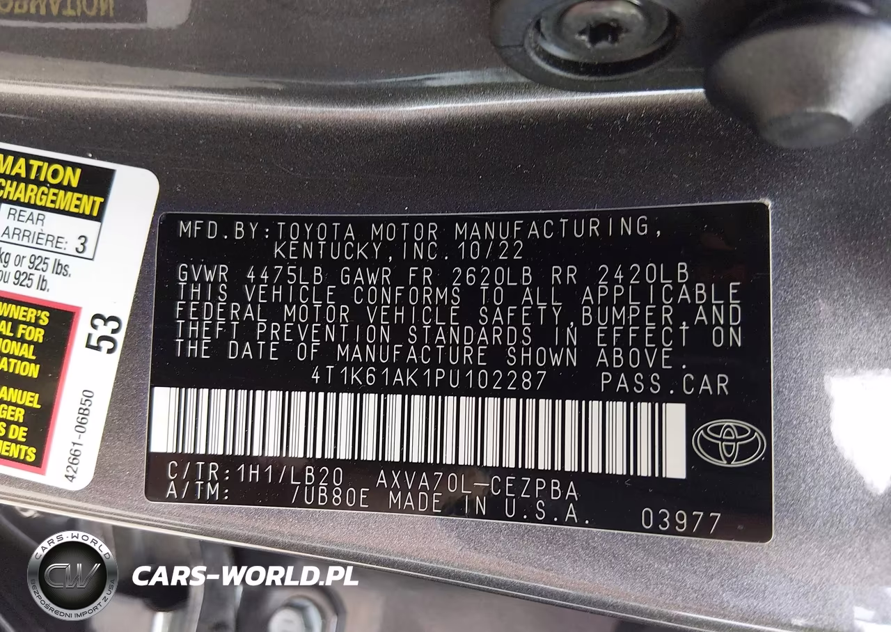 2023 Toyota Camry Xse VIN:4T1K61AK1PU102287 - 9