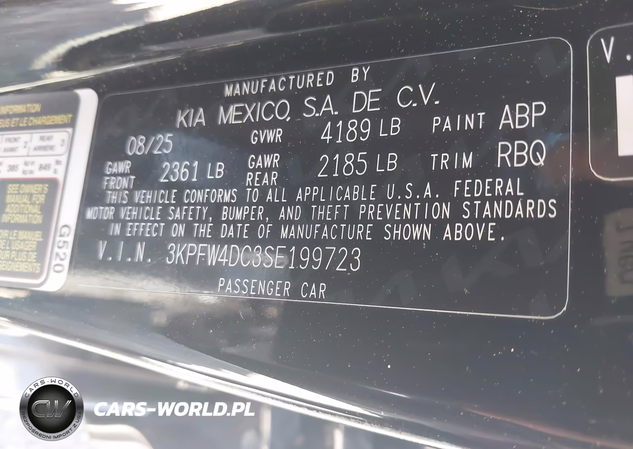 2025 Kia K4 Gt-Line Turbo VIN:3KPFW4DC3SE199723 - 9