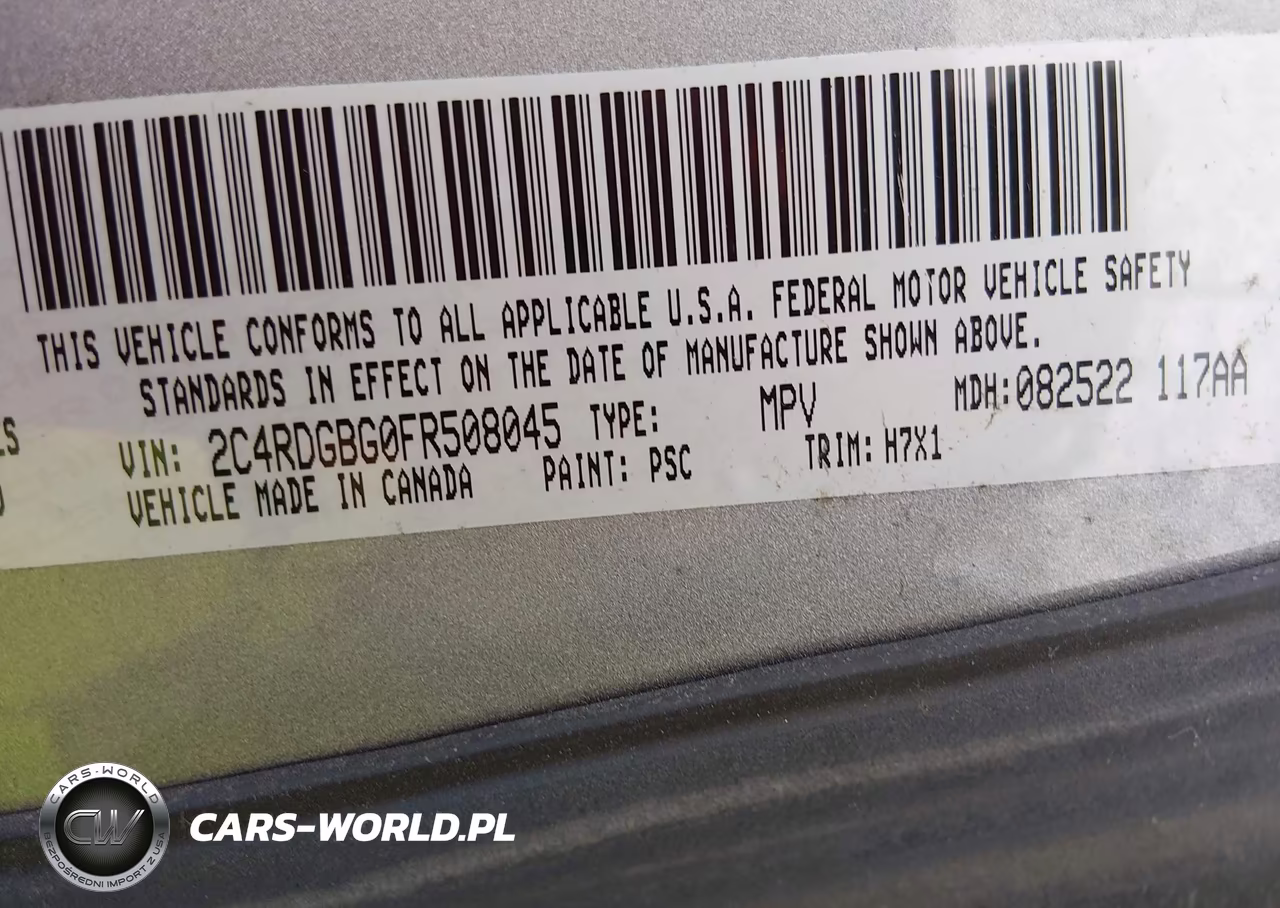 2015 Dodge Grand Caravan American Value Pkg VIN:2C4RDGBG0FR508045 - 9