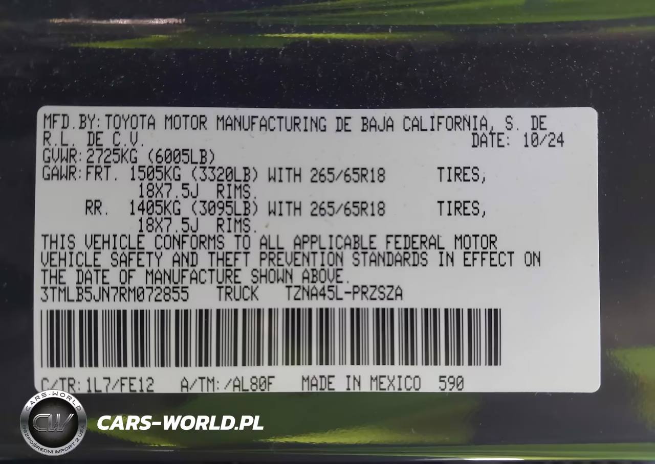 2024 Toyota Tacoma Trd Sport VIN:3TMLB5JN7RM072855 - 9