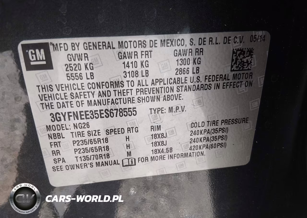2014 Cadillac Srx Luxury Collection VIN:3GYFNEE35ES678555 - 9