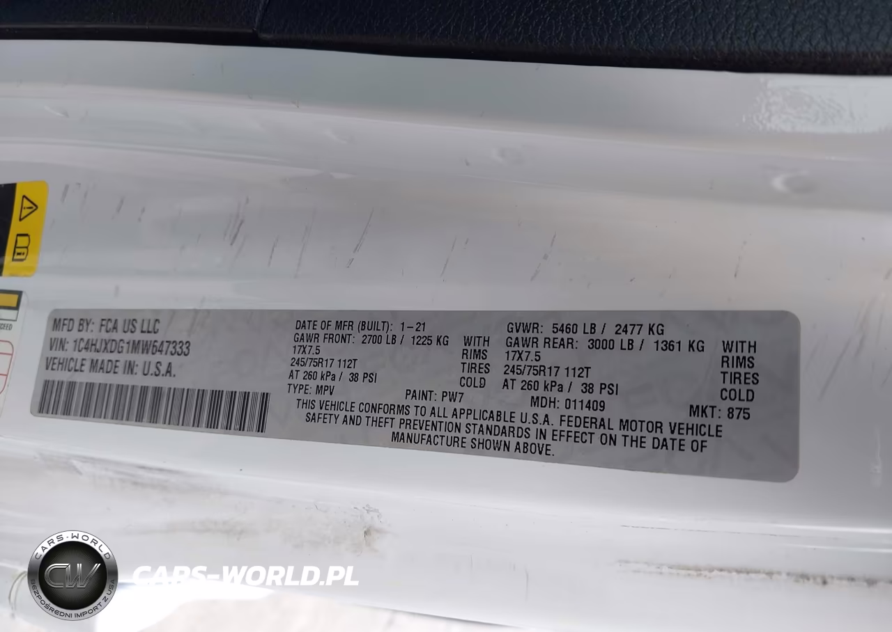 2021 Jeep Wrangler Unlimited Islander 4X4 VIN:1C4HJXDG1MW647333 - 9
