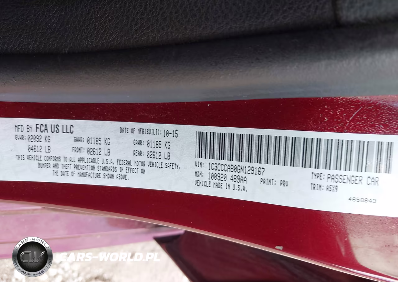 2016 Chrysler 200 Limited VIN:1C3CCCAB0GN129167 - 9