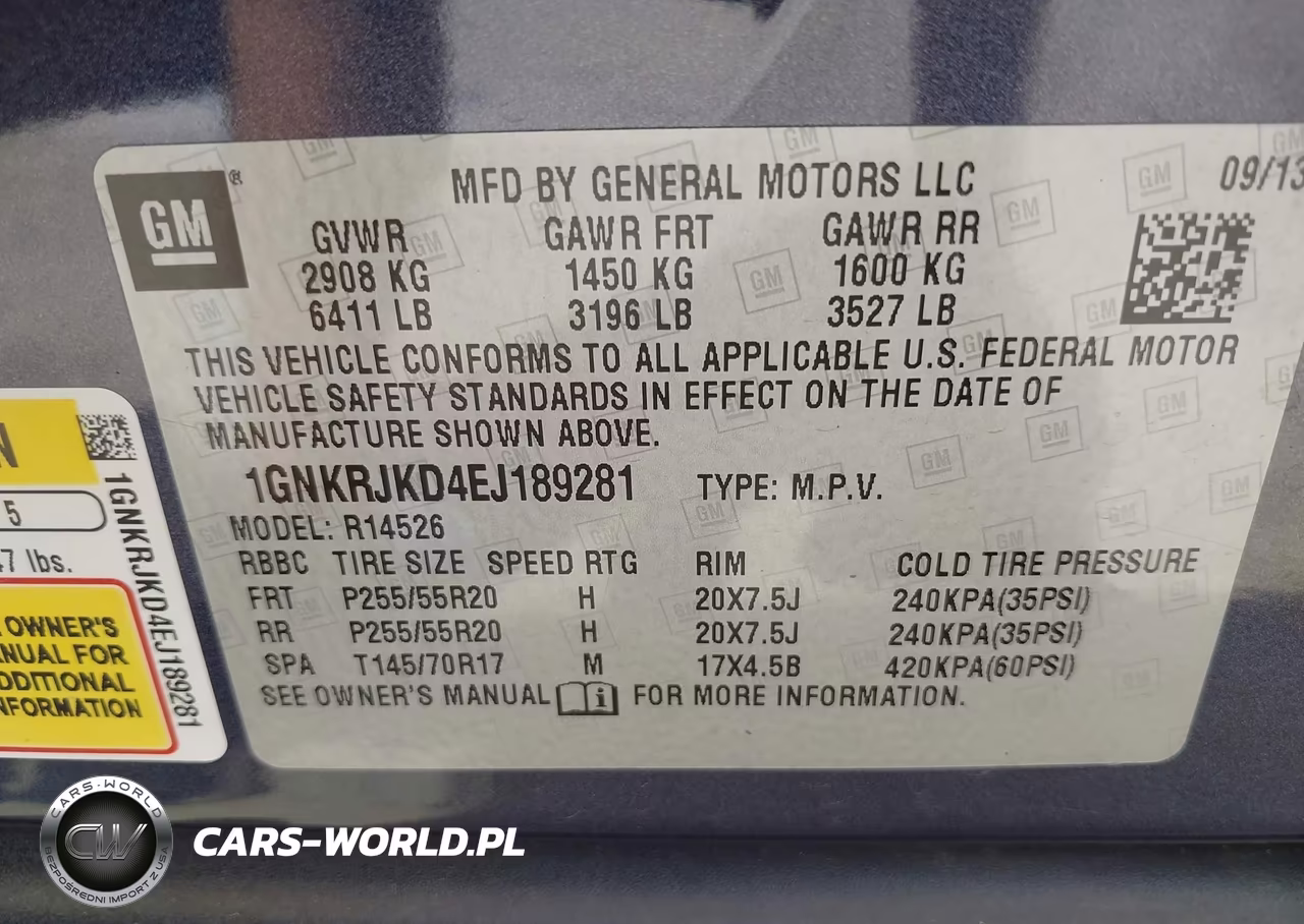2014 Chevrolet Traverse Ltz VIN:1GNKRJKD4EJ189281 - 9