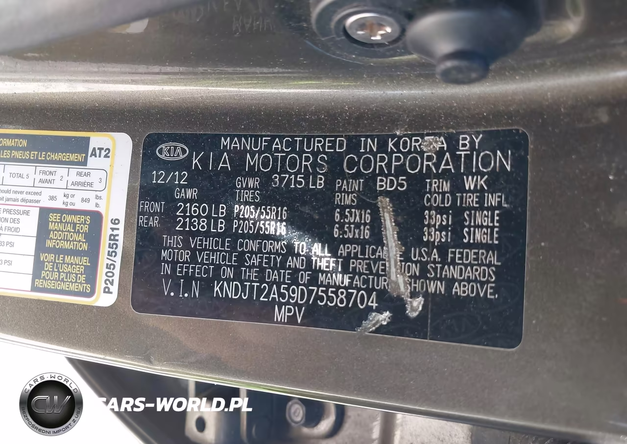 2013 Kia Soul VIN:KNDJT2A59D7558704 - 9