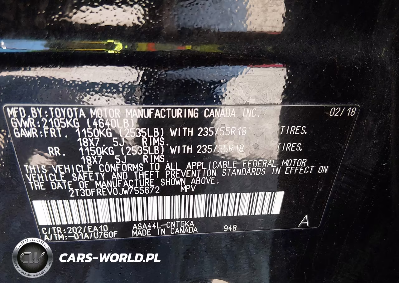 2018 Toyota Rav4 Limited VIN:2T3DFREV0JW755672 - 9