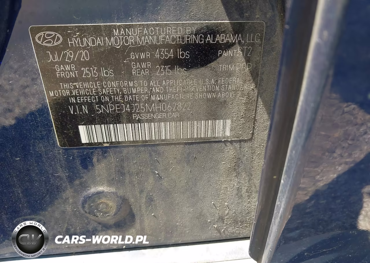 2021 Hyundai Sonata Sel Plus VIN:5NPEJ4J25MH062822 - 9