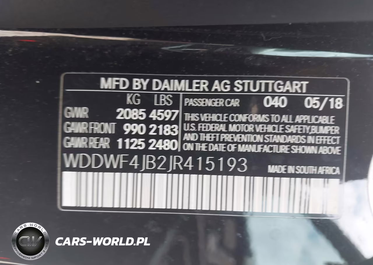 2018 Mercedes-Benz C 300 VIN:WDDWF4JB2JR415193 - 9