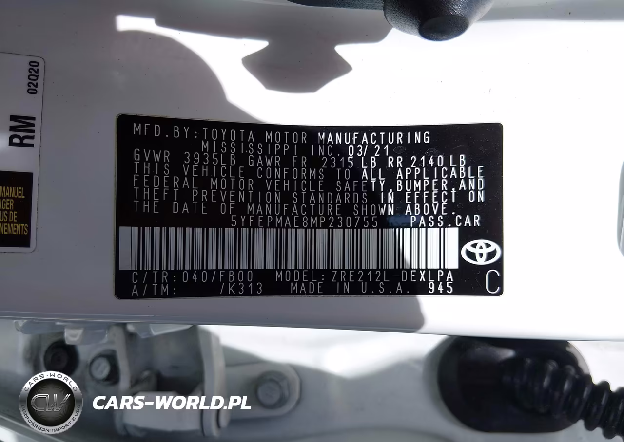 2021 Toyota Corolla Le VIN:5YFEPMAE8MP230755 - 9