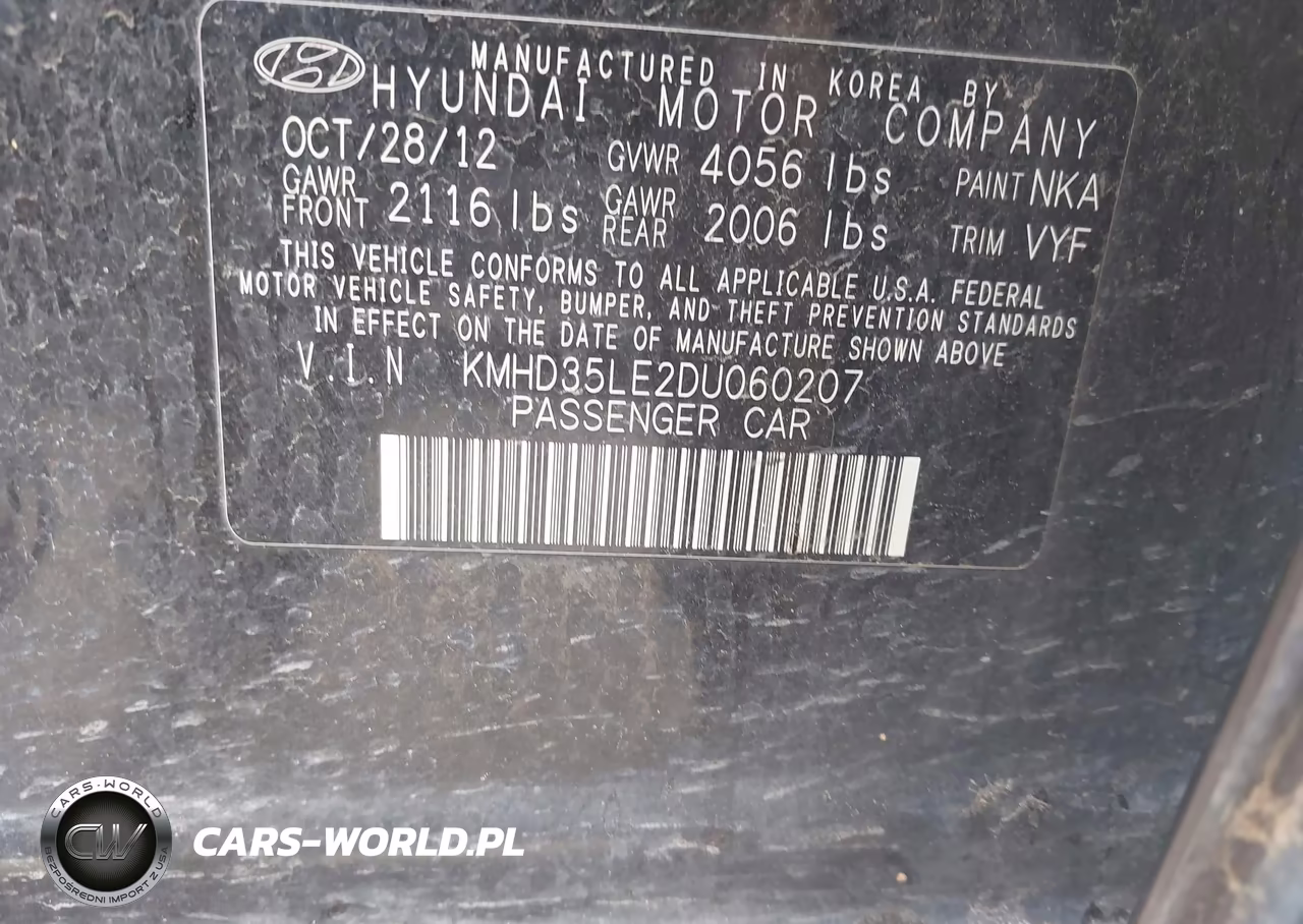 2013 Hyundai Elantra Gt VIN:KMHD35LE2DU060207 - 9