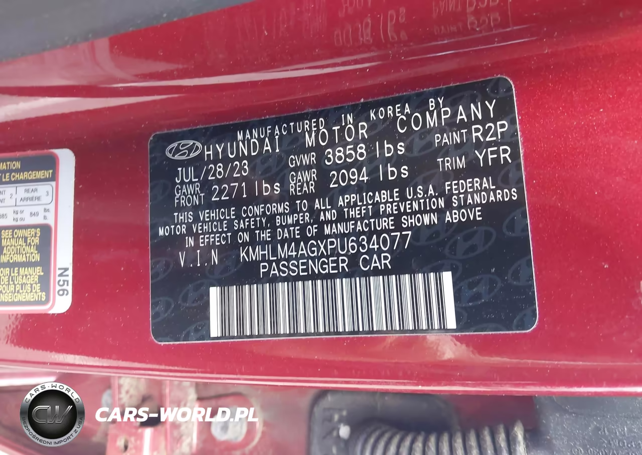 2023 Hyundai Elantra Sel VIN:KMHLM4AGXPU634077 - 9
