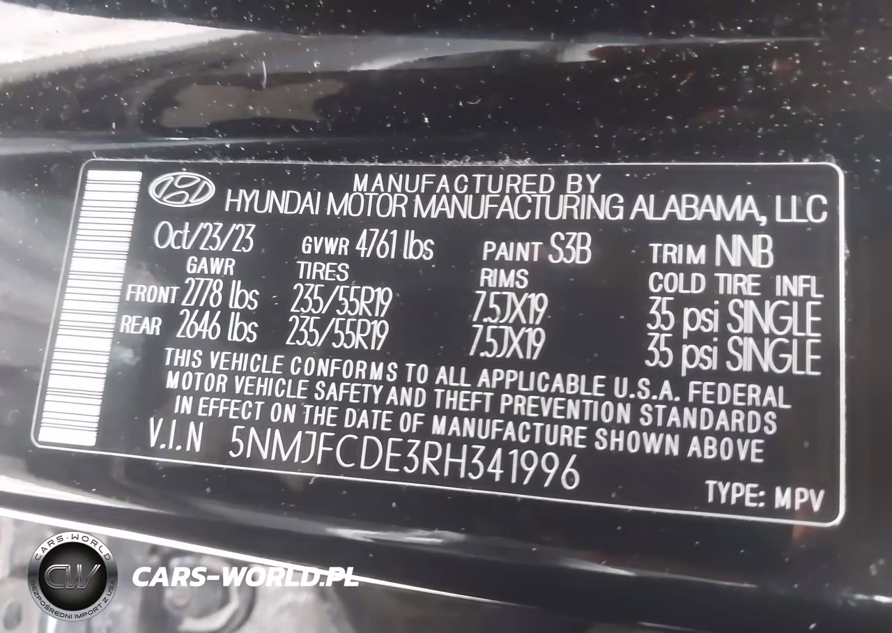 2024 Hyundai Tucson Sel VIN:5NMJFCDE3RH341996 - 9