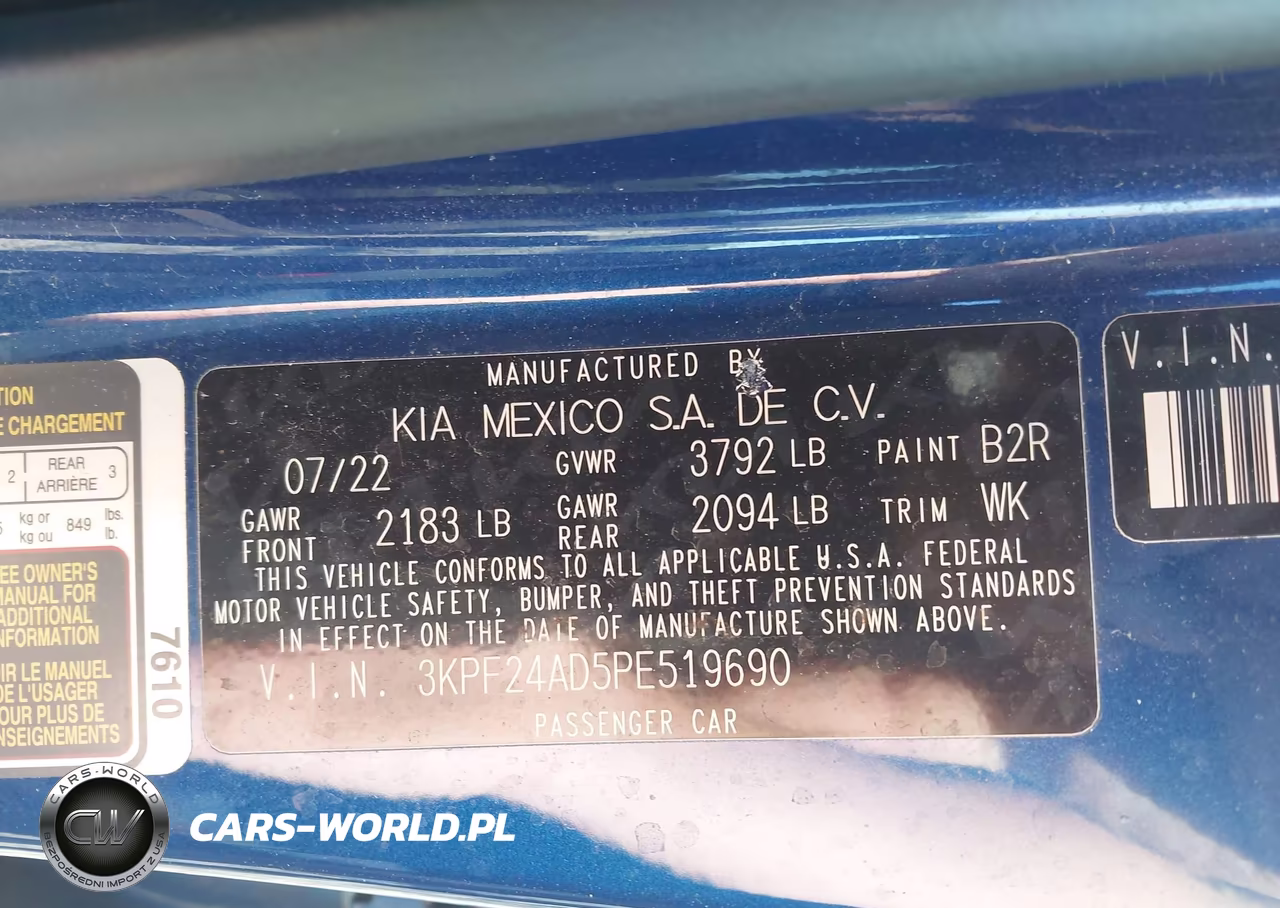 2023 Kia Forte Lxs VIN:3KPF24AD5PE519690 - 9