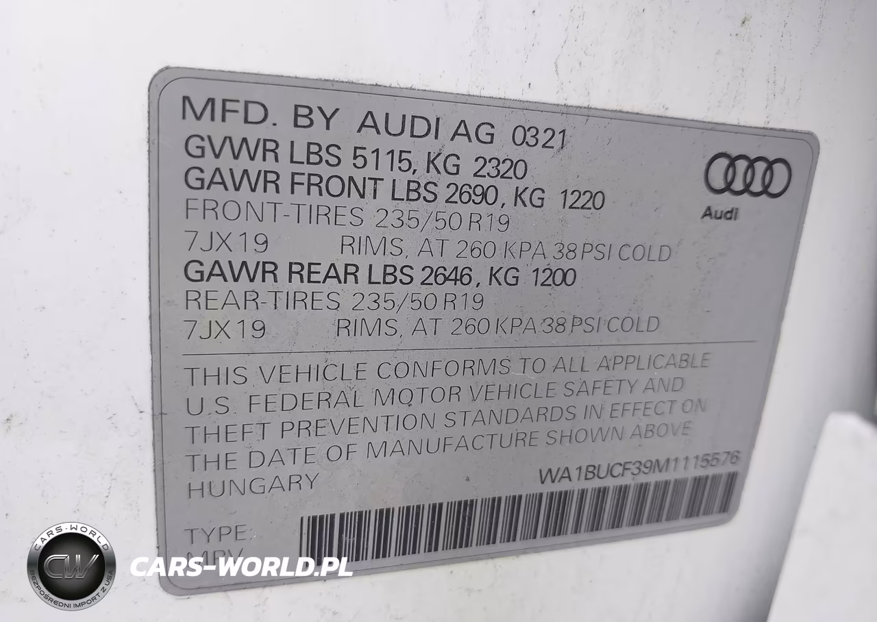 2021 Audi Q3 Premium Plus 40 Tfsi Quattro Tiptronic VIN:WA1BUCF39M1115576 - 9