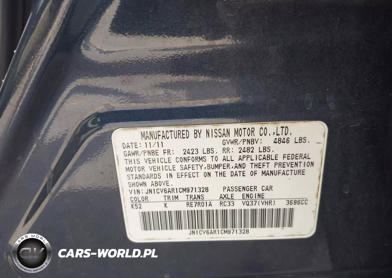 2012 Infiniti G37X VIN:JN1CV6AR1CM971328 - 9