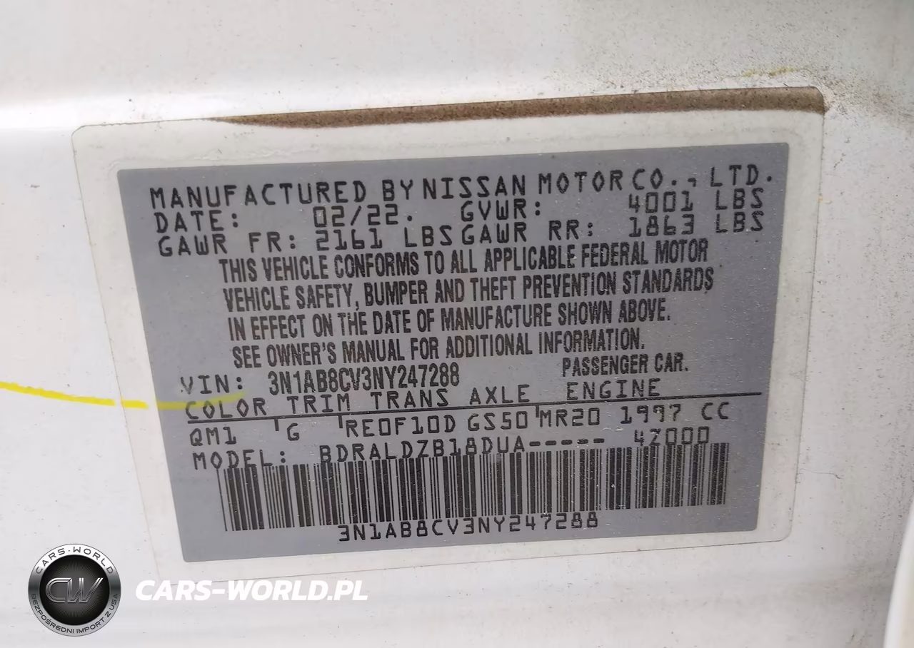 2022 Nissan Sentra Sv Xtronic Cvt VIN:3N1AB8CV3NY247288 - 9