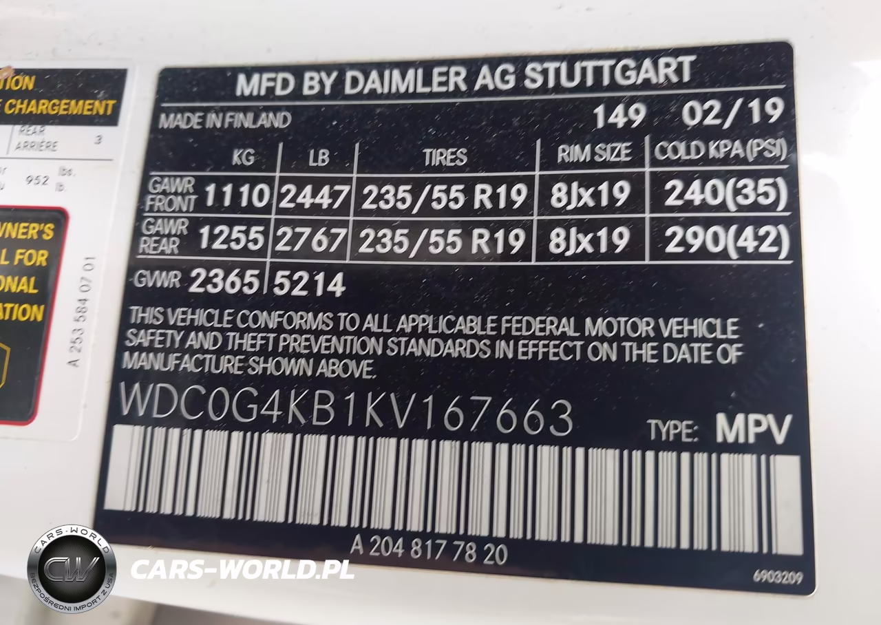 2019 Mercedes-Benz Glc 300 4Matic VIN:WDC0G4KB1KV167663 - 9
