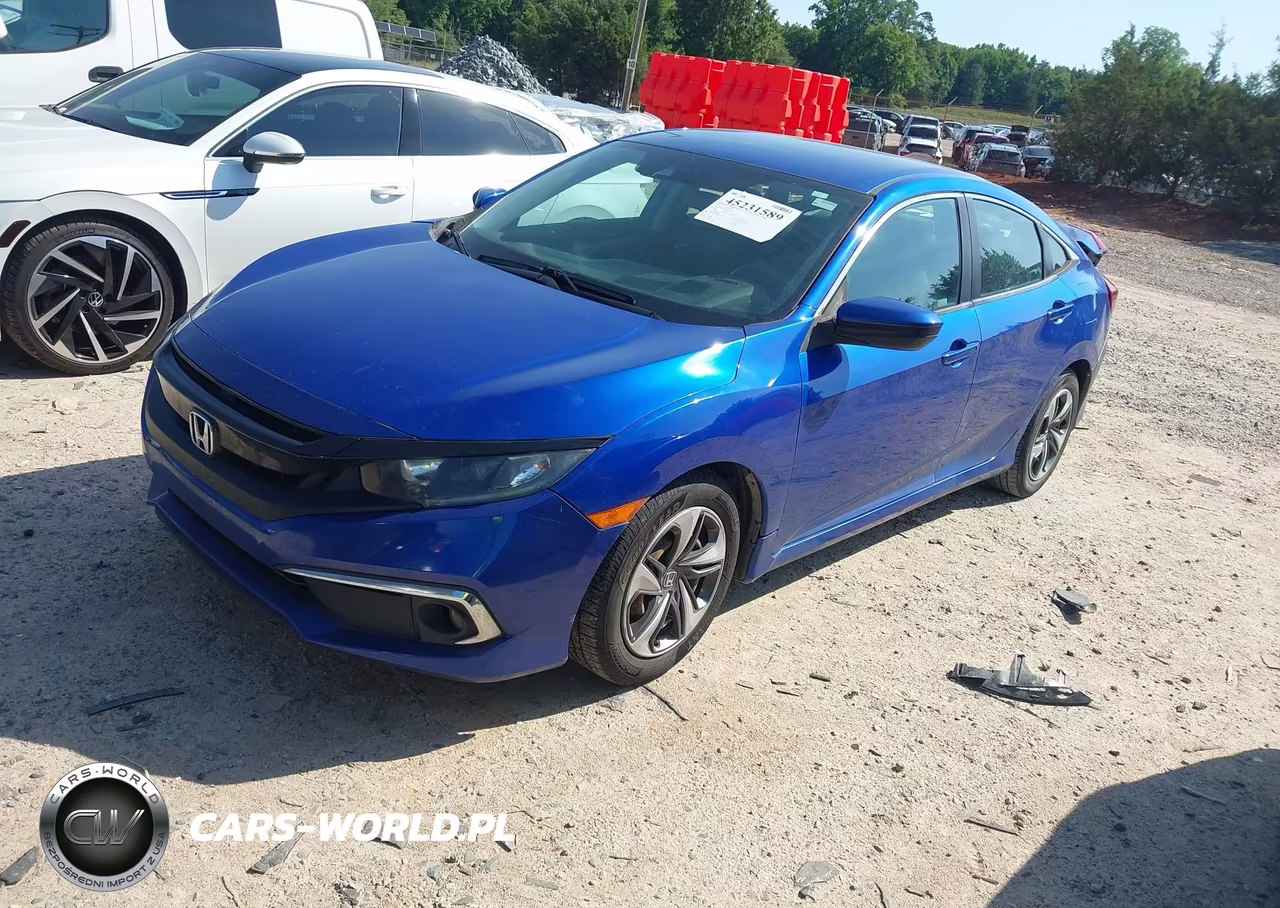 2019 Honda Civic Lx VIN:19XFC2F66KE007828 - 2