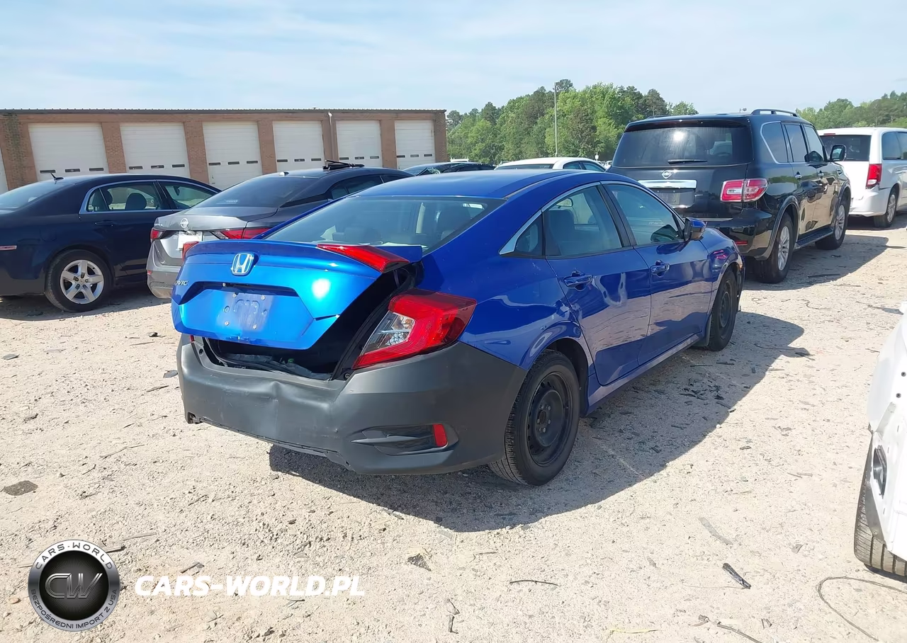 2019 Honda Civic Lx VIN:19XFC2F66KE007828 - 4