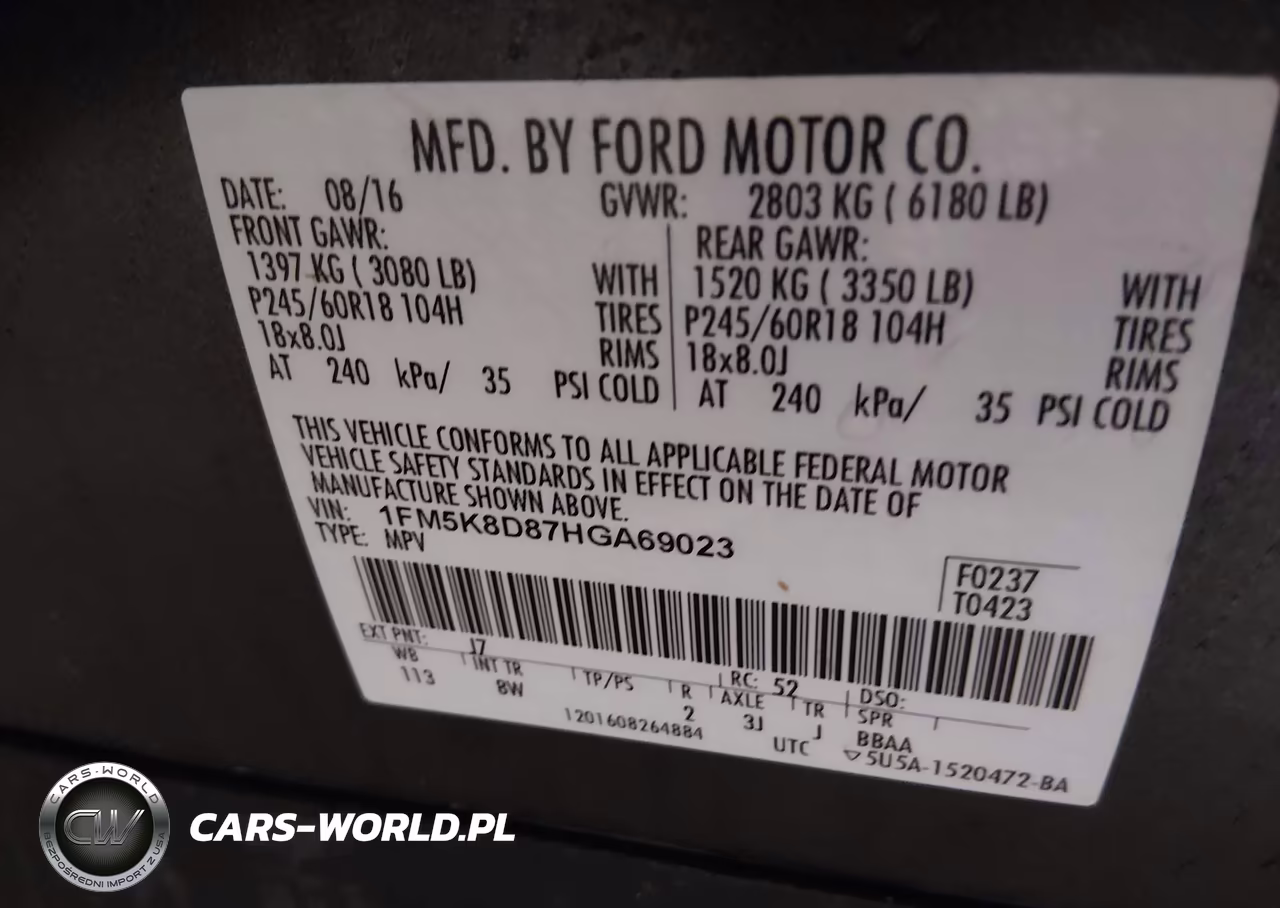 2017 Ford Explorer Xlt VIN:1FM5K8D87HGA69023 - 9
