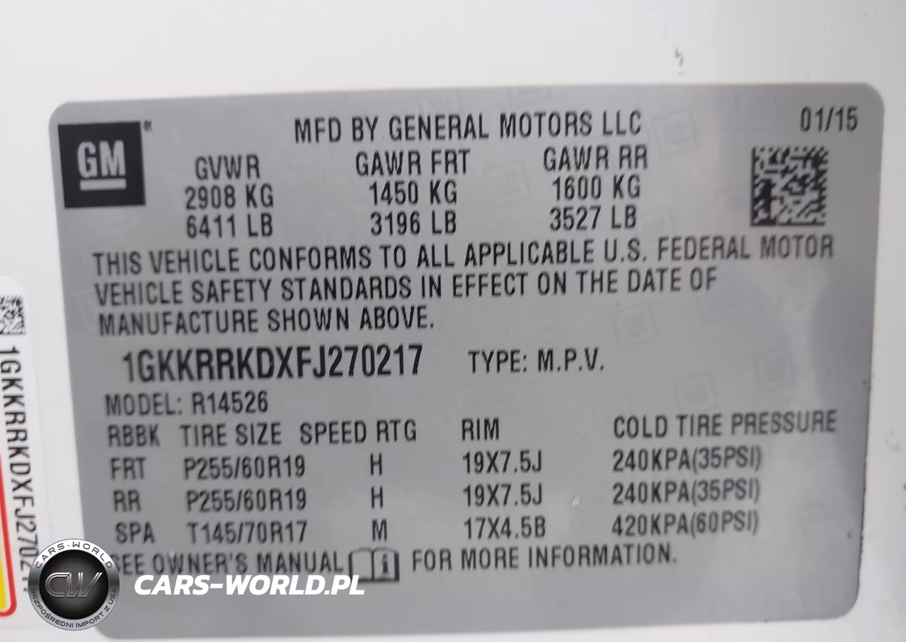 2015 GMC Acadia Slt-1 VIN:1GKKRRKDXFJ270217 - 9