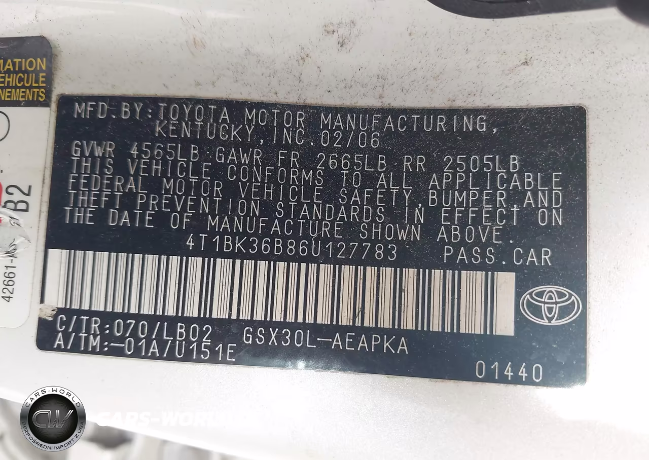2006 Toyota Avalon Limited VIN:4T1BK36B86U127783 - 9