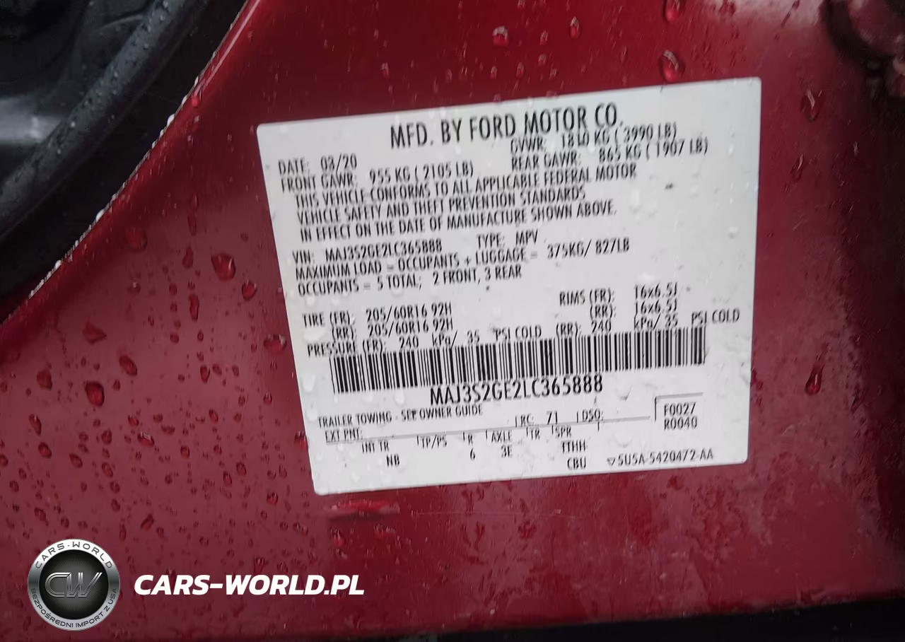 2020 Ford Ecosport Se VIN:MAJ3S2GE2LC365888 - 9