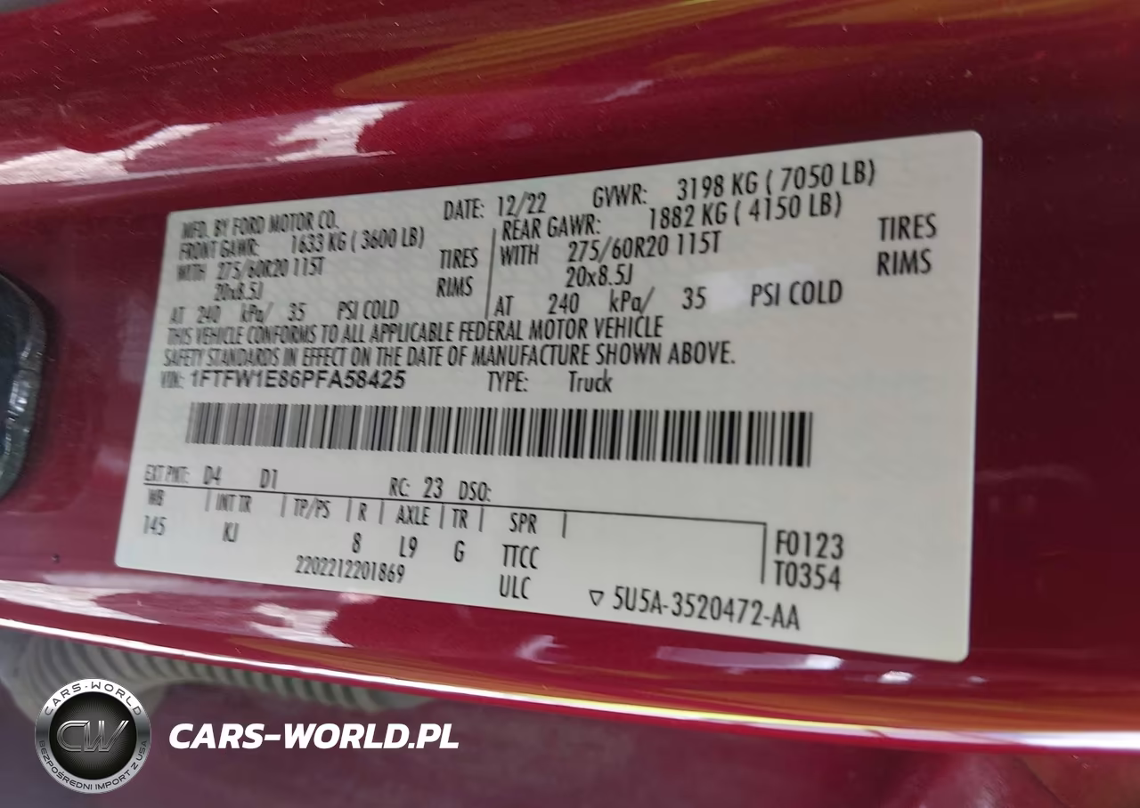 2023 Ford F-150 King Ranch VIN:1FTFW1E86PFA58425 - 9