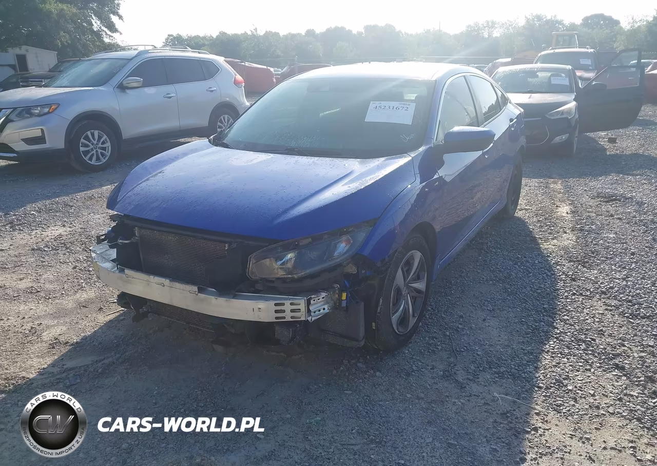 2019 Honda Civic Lx VIN:19XFC2F61KE031244 - 2