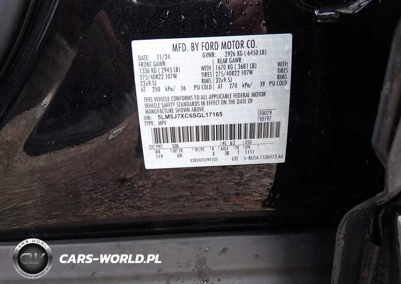 2025 Lincoln Aviator Reserve VIN:5LM5J7XC6SGL17165 - 9