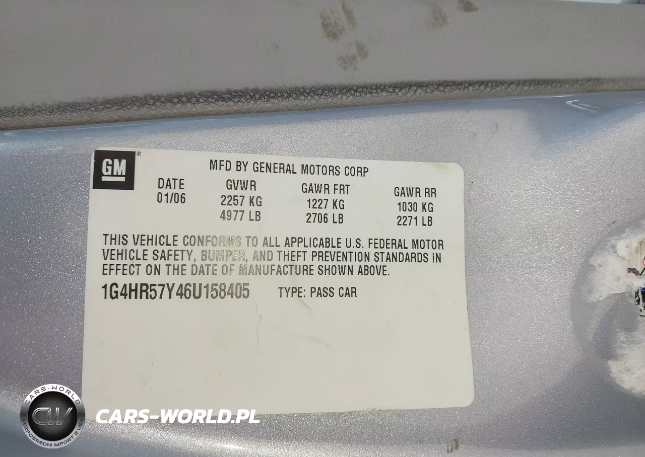 2006 Buick Lucerne Cxl VIN:1G4HR57Y46U158405 - 9