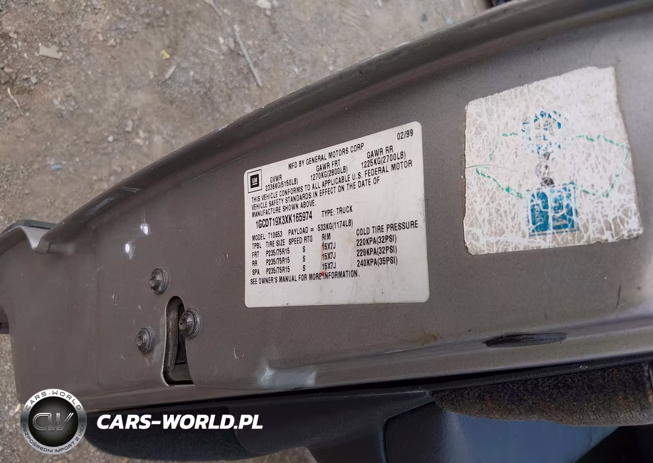 1999 Chevrolet S-10 Ls VIN:1GCDT19X3XK165974 - 9