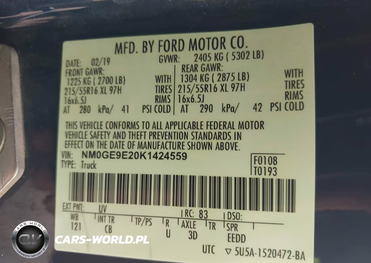2019 Ford Transit Connect Xl VIN:NM0GE9E20K1424559 - 9
