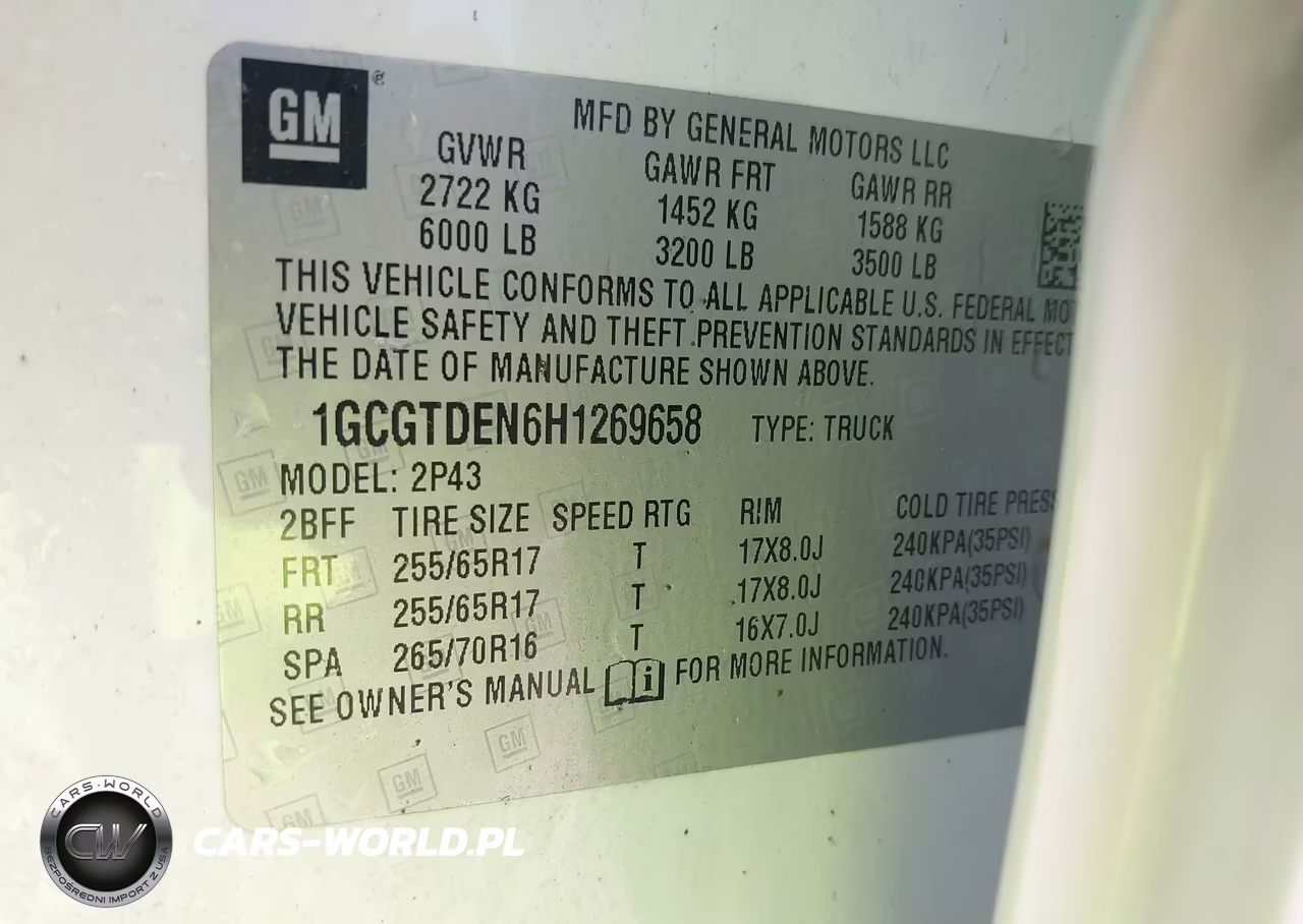 2017 Chevrolet Colorado Z71 VIN:1GCGTDEN6H1269658 - 9